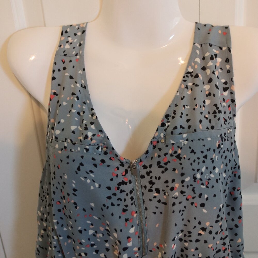 Maurices XL Sleeveless Elastic Waist Colorful Flowy Lined Dress Abstract design - Picture 14 of 16
